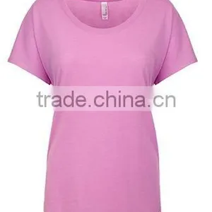Next Level Apparel Ladies' Tri-Blend Dolman Tee - Made From 50% Polyester, 25% Cotton, 25% Rayon and Comes With Your Logo thumbnail-3