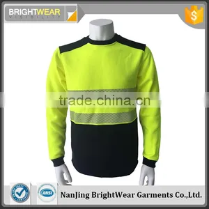 80% Polyester 20% Cotton Fleece High Visibility Jacket Safety Sweatshirt thumbnail-1