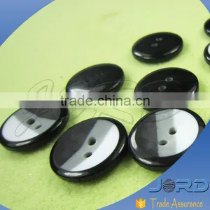 12years Experience Fashion 2 Hole Black and White Pattern Resinic Suit Button for Coat thumbnail-1