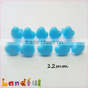 12mm Sky Blue Heart Nose Animal Nose Plush Toy Nose Craft Doll thumbnail-1