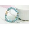 Aquamarine Crystal Bracelet Natural for Lover Birthday Gift Natural Crystal+DIY Creation thumbnail-2