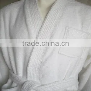 Kimono Collar Men Terry Hotel Bathrobe thumbnail-1