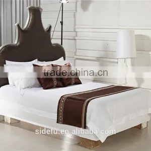 Luxury Cheap Hotel 100% Cotton Sateen Bed Linen thumbnail-3