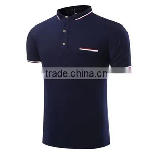 Summer Men Short Sleeve Custom Dry Fit Polo Shirt thumbnail-1