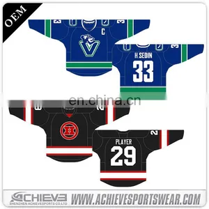 Digital Print Ice Hockey Jerseys Made in Achieve China thumbnail-3