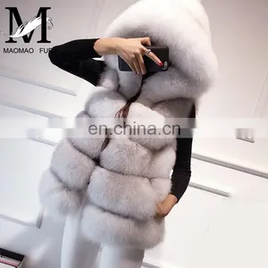 2015 New Design Genuine Fox Fur Short Vest Colorful / Fur Vest Fox thumbnail-6