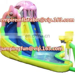 Funny Spongebob Inflatable Medium Sized Slide for Kids ID-SLM058 thumbnail-1