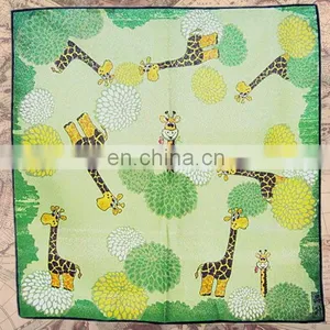 Giraffe Pattern Hot Sale 100% Cotton Wrapping Cloth Furoshiki thumbnail-1