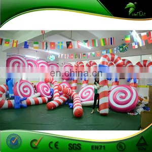 PVC Balloons Inflatable Christmas Candy Lollipop Inflatable Christmas Decoration Inflatable Ball thumbnail-2