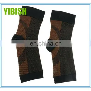 Copper Compression Recovery Foot Sleeves Plantar Fasciitis Support Socks#YLW-03 thumbnail-2