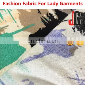 Textile Shanghai 100 Print Viscose Rayon Print Woven Challie Fabric for Woman Dress thumbnail-4
