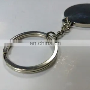 Zinc Alloy Casting Shiny Silver Plated Key Chain Customized Membership Key Chain With Specific Logo thumbnail-5