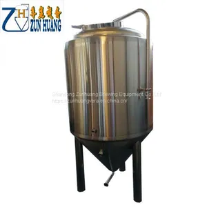 300L Beer Conical Fermenters Cooling Jacket Fermentation Tanks Brewing System for Small Pub thumbnail-1