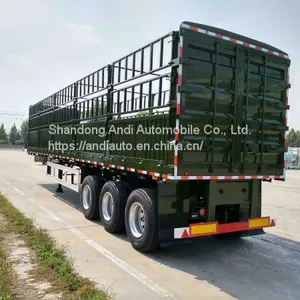 Three-axle Stake Semi Trailer/stake Semi Trailer/storage/stake Truck/stake High Bed Cattle Semi Trailer/ Semi Trailer thumbnail-5