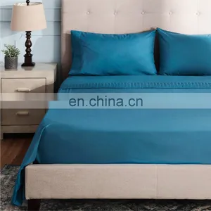 Amazon OEM Flat Fitted Hotel Water Proof Single King Queen Full Bed Sheets thumbnail-6