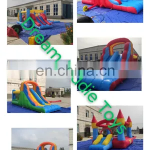 Oxford Cloth Kids Mini Bounce House Inflatable Bouncer Castle With Slide thumbnail-6