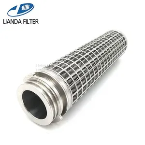 Stainless Steel Pleated Mesh Filter Cartridge With 226 Adapter and Outer Protection Sleeve thumbnail-1