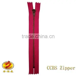 High Quality No.3 Fashion Closed End Metal Brass Zipper for Sales thumbnail-1