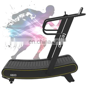 Good Price Rongle Home Fitness Equipment Curved Manual Treadmill Self-generated Treadmill Without Motor thumbnail-1