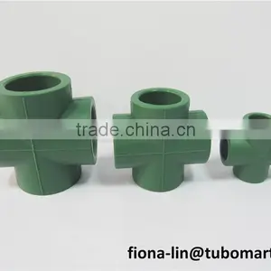 Ppr Cross Pipe Fittings of China Yanshan Material With Various Colors thumbnail-4