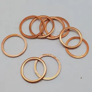 High Quality Chinese Stamping Parts 10*14*1 Metal Fittings Hardware Fasteners Ring Washers Flat Copper Ring Washers Washer thumbnail-5