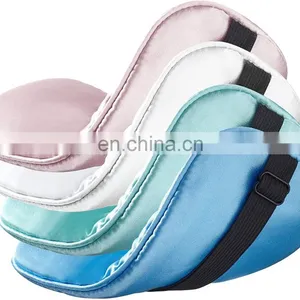 100% Pink Mulberry Silk Adjustable Pink Eye Mask for Sweet Sleeping thumbnail-2