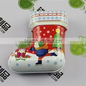 Chrismas Gift Case Tinplate Candy Box for Supermarket Promotion Sales thumbnail-3