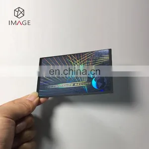 High Brightness ID Card Transparent Hologram Overlay / Secure Holographic Overlay thumbnail-3