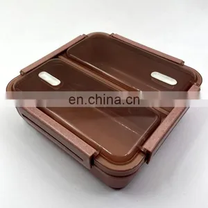 American Style 2 Compartment Food Container With Seal Ring thumbnail-1