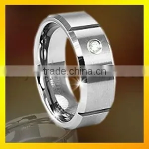 2013 High Quality Zircon Tungsten Carbide Rings Jewellery thumbnail-1