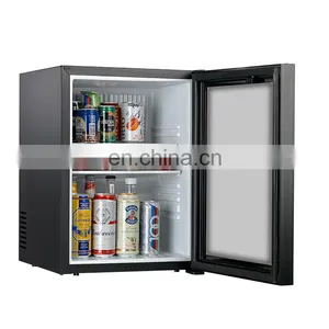 China Decorative Hotel Beauty Energy Saving 12v India Cold Storage Glass Small Single Door Fridge Mini Refrigerator Low Price thumbnail-1