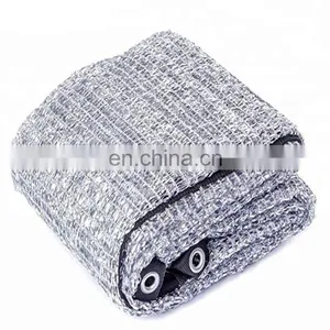 Garden Sun Reflective Aluminum Shade Net Woven Fabric Silver Shade Tarp Mesh Heat Control for Car and Dogs thumbnail-1