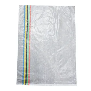 25kg 50kg PP Laminated Red Striped Polypropylene Woven Bag for Rice Seed Feed thumbnail-5