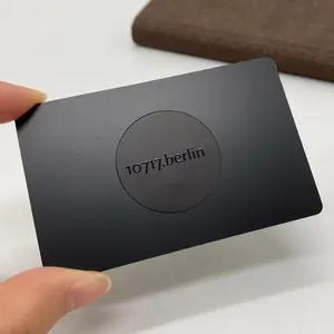 Custom Printing Name Loyalty Membership Metal Business Card Nfc Ntag215/216 Metal Card thumbnail-1