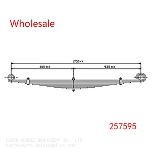 257595 Heavy Duty Vehicle Front Wheel Spring Arm Leaf Spring Wholesale for Volvo thumbnail-1