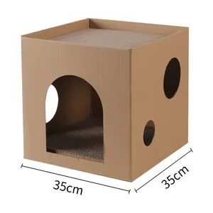 MeowLove Hot Sales Scratcher Cat Play Toy Corrugated Cardboard Cat Scratcher Cat Cardboard thumbnail-2