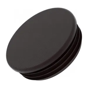 42mm 76mm 89mm Black Stainless Steel Tube Round End Caps Plugs thumbnail-3