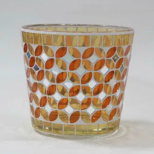Glass Candle Holder Candle Stick Candle Jar Candle Pot Candle Vessel Glass Container Glass Jar Unique Candle Christmas Candle Holder Private Lable thumbnail-2