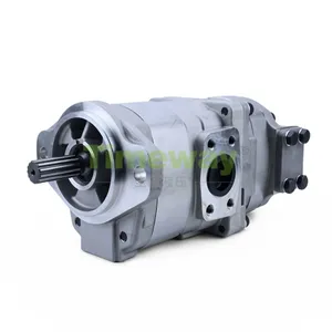 Hydraulic Gear Pump 705-51-21040 Double Pump for Komatsu Grader GD500R Gear Pump 7055121040 thumbnail-4