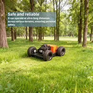 Rc Mower Mower With Battery for Wheel CE EPA Approved Gasoline Engine Golf Green Mower Vigorun Tech Lawn Mower thumbnail-2