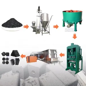Rice Bran Lump Charcoal Making Machine Oil Palm Charcoal Making Machine Line EPC thumbnail-1