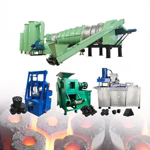 Complete Charcoal Briquette Production Line From Rice Husk Coconut Shell Barbecue Charcoal Making Machine EPC thumbnail-1