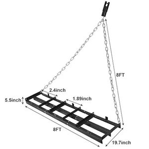 Customized Size Pasture Drag Harrow 3 Point Hitch Expanded Mesh Square Hole Shape Welding & Cutting for Tractor thumbnail-5