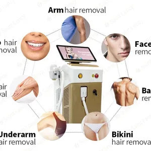 Triple Wavelength 808nm 755nm 1064nm Diode Laser Hair Removal Machine 10Hz Repetition Rate 3-Handle thumbnail-5
