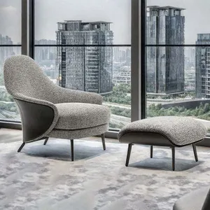 Ivy Bronx Grey Lounge Chair for Hotelroom thumbnail-3