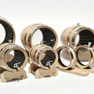 Oak Barrel With Viewing Window - Free Technical Support, 30-Day Trial, Food Grade Materials, 5 Gallon thumbnail-3