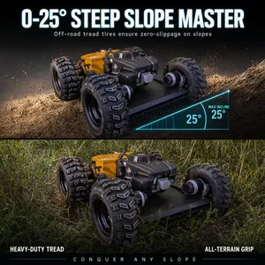 Robotic Cutter Grass VTW550‑90 RC Land Mower Wheeled Remote Gas Mower Multi‑Purpose For Farm Greenhouse Grass Cutting thumbnail-5