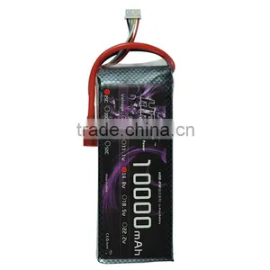 HRB 4S 14.8V 10000mah 25C Rechargable Battery Lipo for RC Helicopter Car Pack thumbnail-2