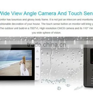 7" Wired Video Door Phone Hands-free Intercom Night Vision Camera Color Monitor thumbnail-6