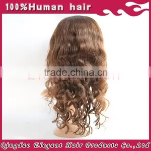 2015 Qingdao Elegant Virgin Hair Brazilian Hair Lace Front Wig With Side Bang thumbnail-6
